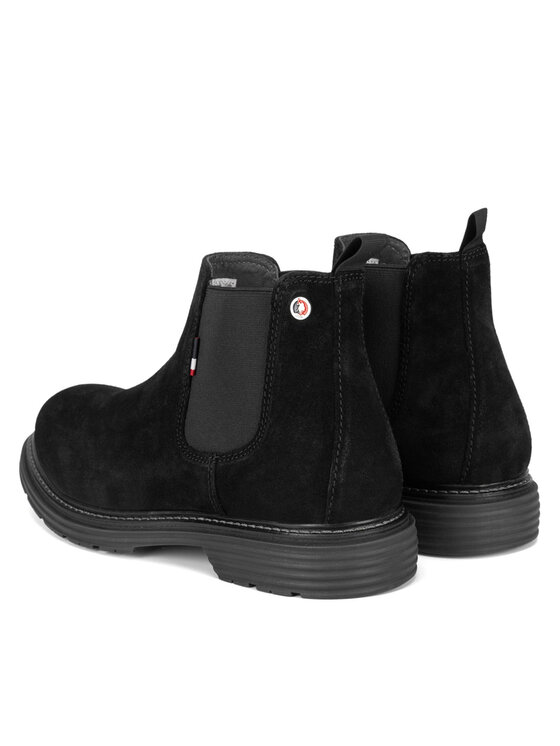 U.S. Polo Assn. U.S. Polo Assn. Kotníková obuv s elastickým prvkem LORENZ001M/DSE1 Černá