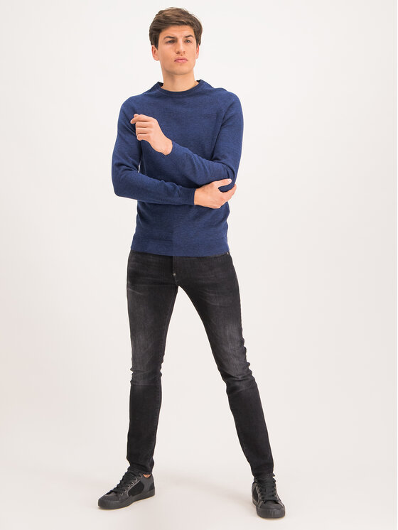 Superdry Superdry Maglione Orange Label M6100025A Blu scuro Regular Fit
