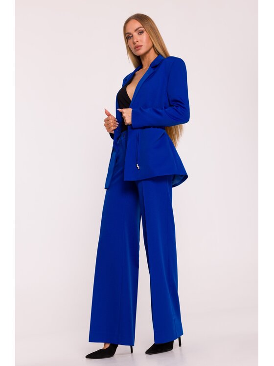 Made of Emotion Made of Emotion Marynarka M873 Niebieski Modern Slim Fit