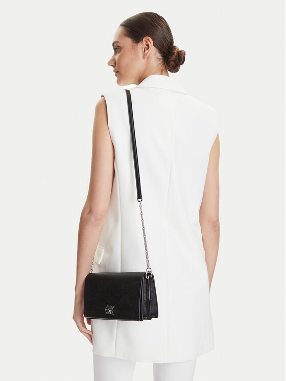 Calvin Klein Calvin Klein Handtasche Ck Mini Chain Bag_Tex K60K613180 Schwarz