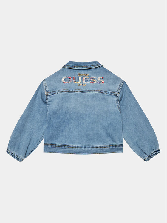 Guess Guess Дънково яке K3GL02 D4CA0 Син Regular Fit