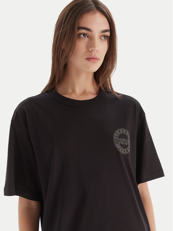 Versace Jeans Couture Versace Jeans Couture Футболка 79GAHT06 CJ00T Чорний Regular Fit