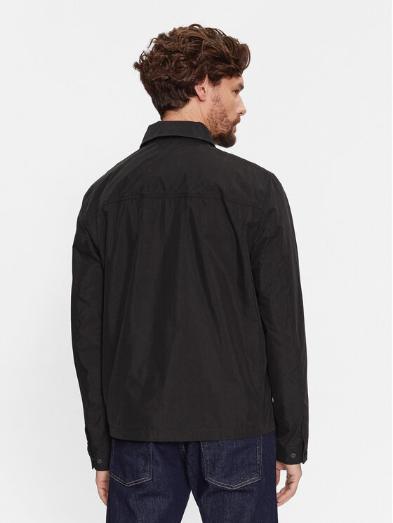 Calvin Klein Calvin Klein Hemdjacke Light Shirt Jacket K10K107136 Schwarz Regular Fit