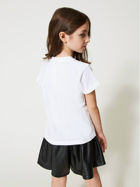 TWINSET TWINSET T-Shirt 231GJ2065 Biały Regular Fit