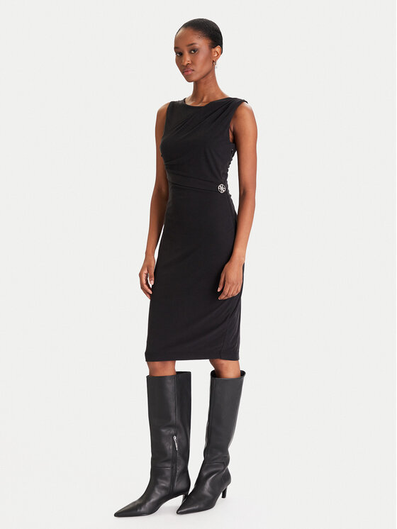 Guess Guess Kleid für den Alltag W5YK27 KAQL2 Schwarz Regular Fit