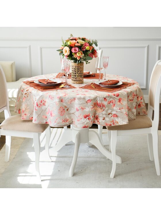 Roseberry Home Roseberry Home Obrus Wild Rose Beżowy