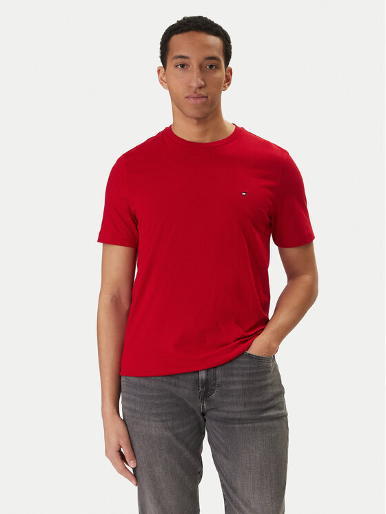 Tommy Hilfiger Tommy Hilfiger Póló Ess Seasonal MW0MW39995 Piros Regular Fit