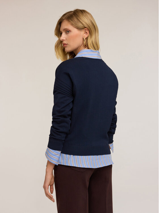 Motivi Motivi Cardigan M364W003525N034 Blu Regular Fit