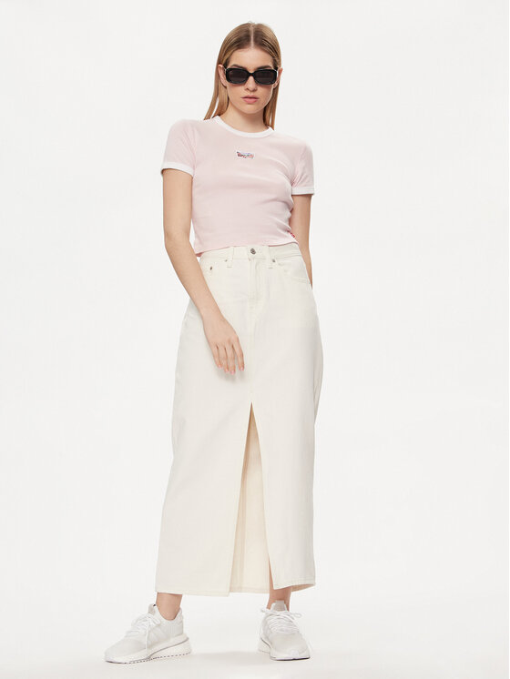 Levi's® Levi's® Тишърт Graphic Ringer A3523-0060 Розов Slim Fit