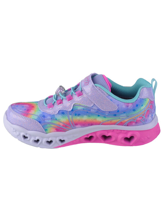 Skechers Skechers Sneakersy Skechers Flutter Heart Lights-Groovy Swirl Różowy