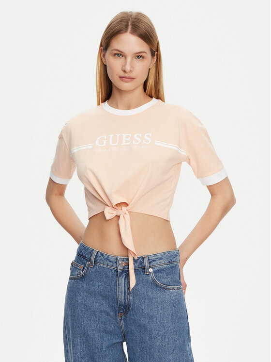 Guess Guess T-Shirt V5GI05 I3Z14 Oranžová Regular Fit