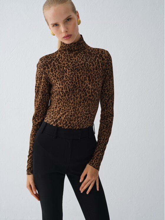 La Mania La Mania Body ZARIAH Brązowy Slim Fit
