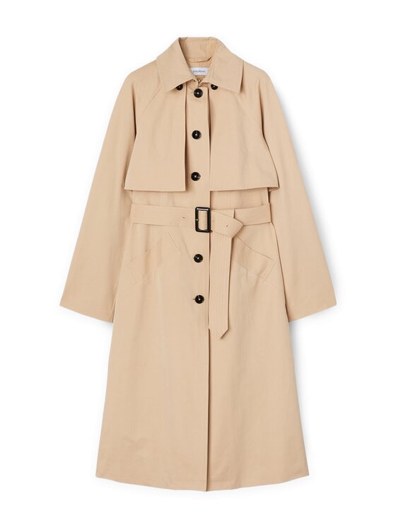 Motivi Motivi Cappotto 0059Q000559N012 Écru Regular Fit