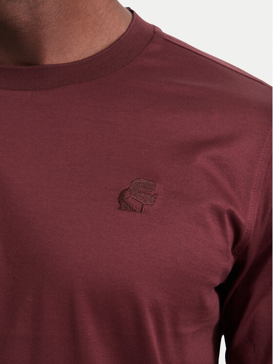 KARL LAGERFELD KARL LAGERFELD Longsleeve 755002 564200 Bordowy Regular Fit