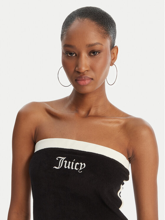 Juicy Couture Juicy Couture Felső Applique Terry JCWSC126314 Fekete Slim Fit
