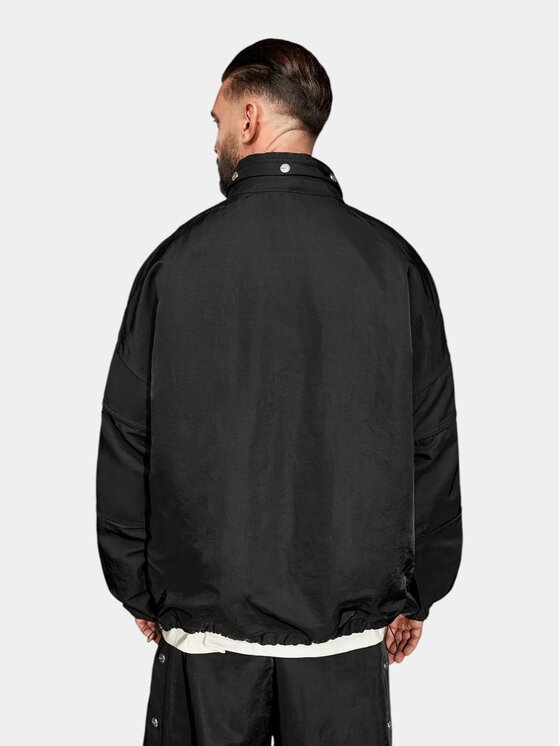MADE BY SOCIETY MADE BY SOCIETY Kurtka anorak STRUCTURE - H17743 Czarny Basic Fit