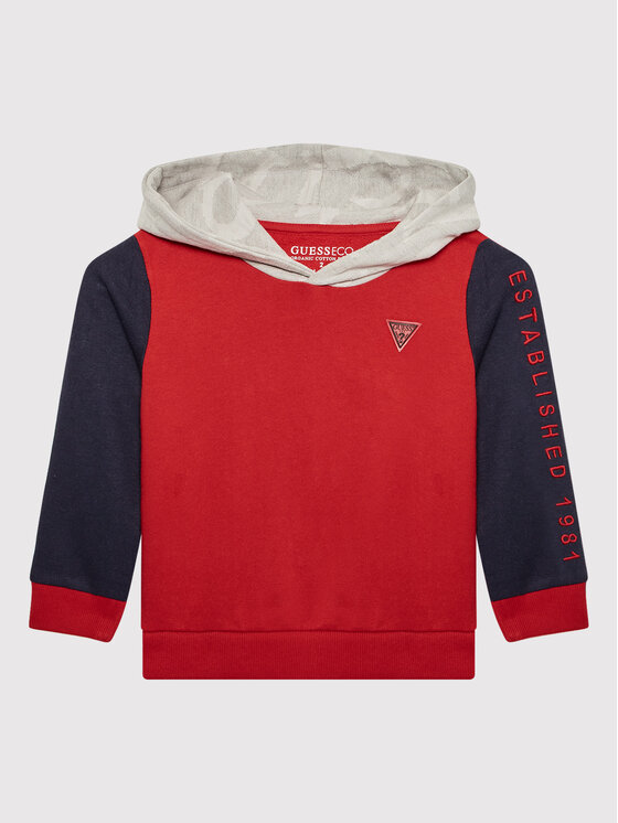 Felpa N2YQ04 KA6R0 Rosso Regular Fit