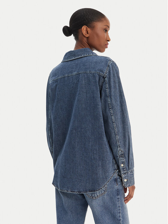 Calvin Klein Jeans Calvin Klein Jeans Koszula jeansowa LV047E742G Granatowy Regular Fit