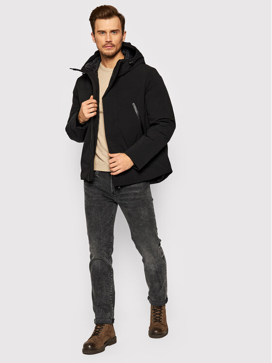 United Colors Of Benetton Giubbotto invernale 275NUN00J Nero Regular Fit Modivo