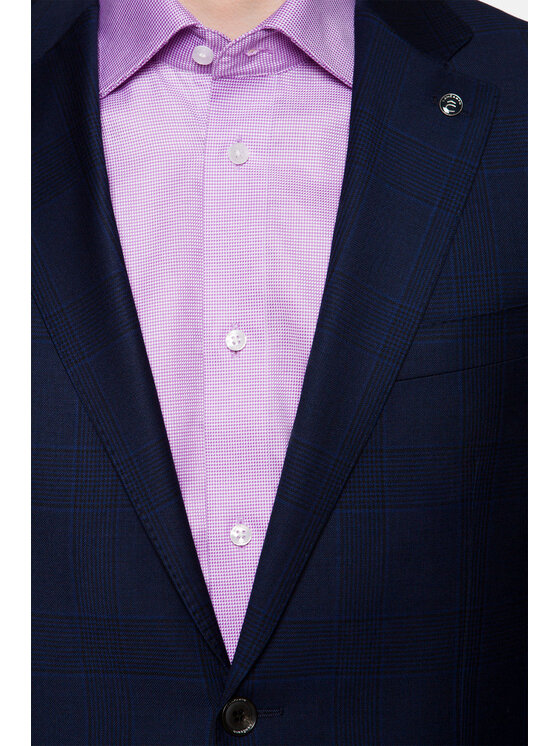 Lancerto Lancerto Garnitur GA073121000007 Granatowy Regular Fit