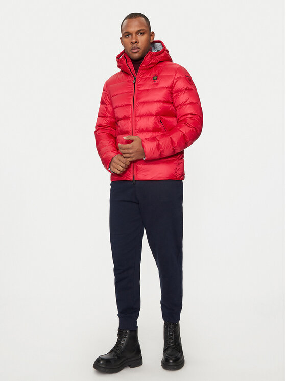 Blauer Blauer Pehelykabát 24WBLUC03023 Piros Regular Fit