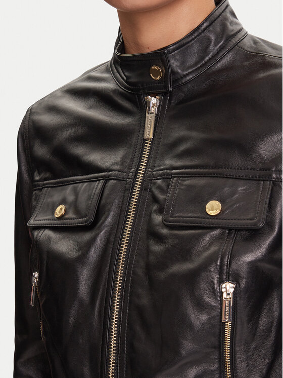 Marciano Guess Marciano Guess Giacca di pelle 5YGL09 7345A Nero Regular Fit