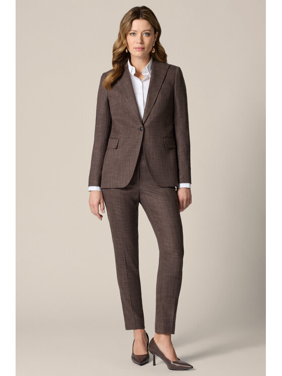 Lancerto Lancerto Marynarka Cortona MA131126000041 Brązowy Regular Fit