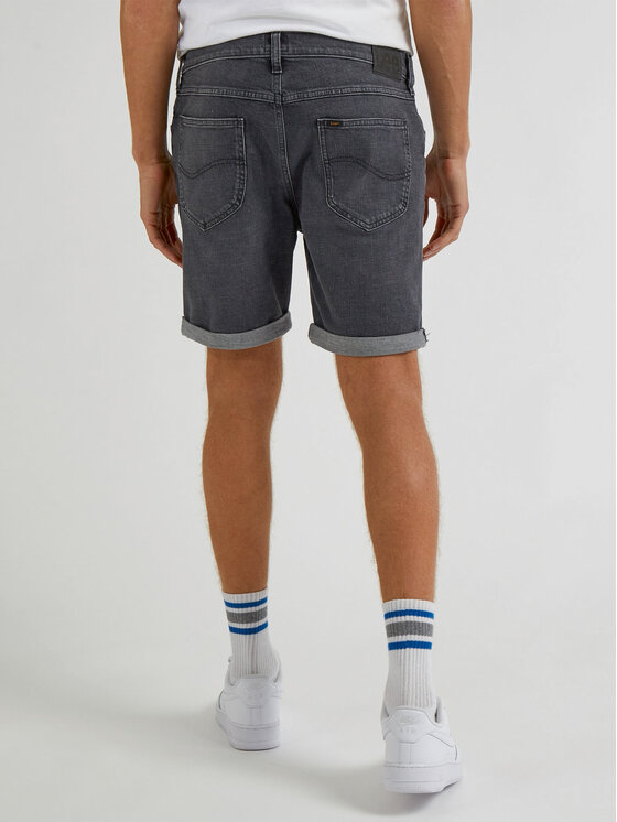 Lee Lee Pantaloncini di jeans Rider L73FIBB81 112331757 Grigio Slim Fit