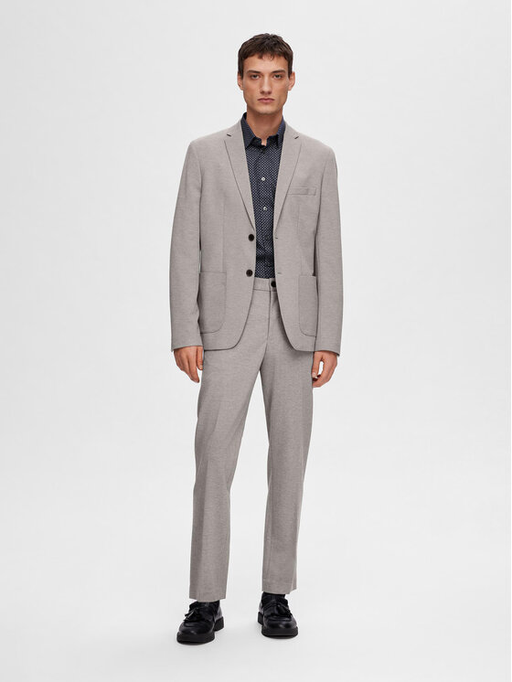 Selected Homme Selected Homme Marynarka Delon 16092484 Szary Slim Fit