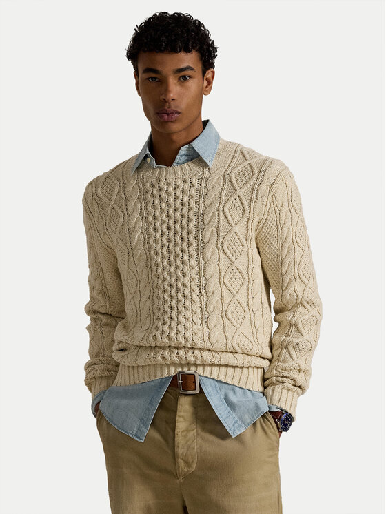 Polo Ralph Lauren Polo Ralph Lauren Svetr 710917054003 Béžová Regular Fit