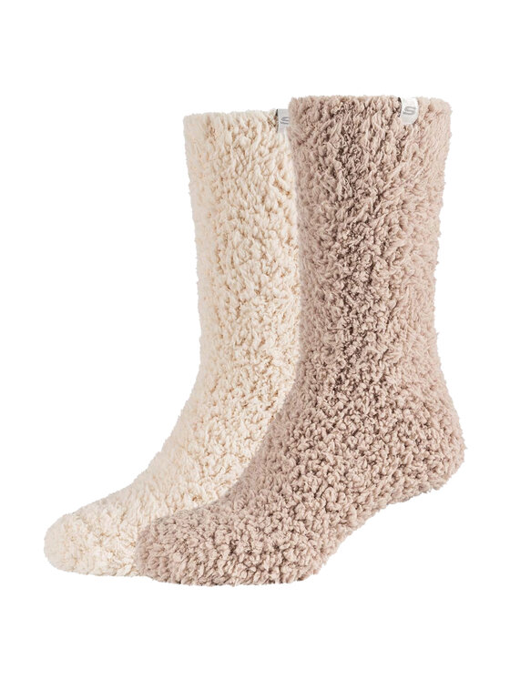 Skechers Skechers Calzini Skechers 2PPK Wm Cozy Fuzzy Socks Beige