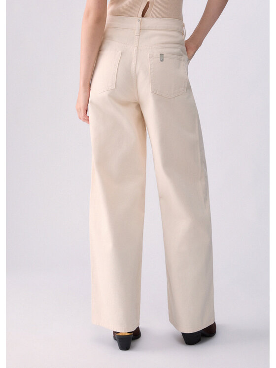 Liu Jo Liu Jo Pantaloni di tessuto UF6160T581A30905 Bianco Regular Fit