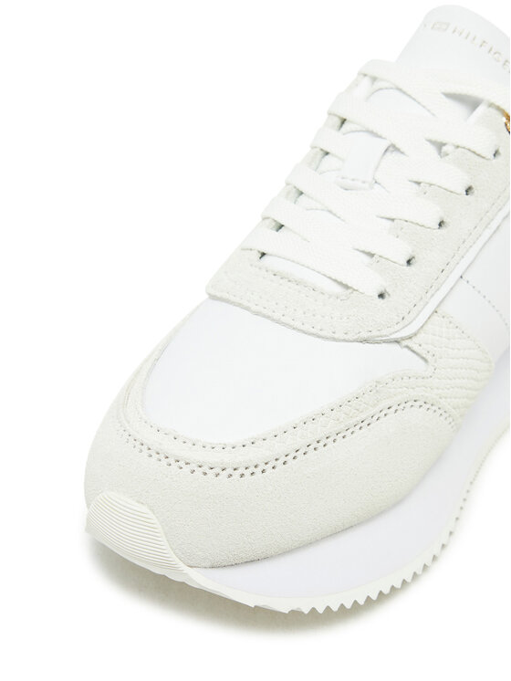 Tommy Hilfiger Tommy Hilfiger Sneakersy Th Fashion Runner FW0FW08475 Bílá