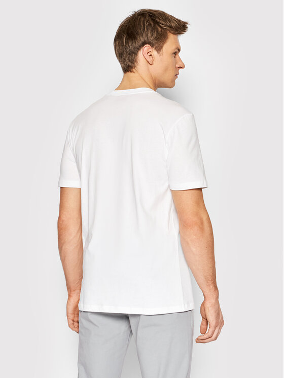 HUGO Hugo Marškinėliai Dulivio 50467556 Balta Regular Fit
