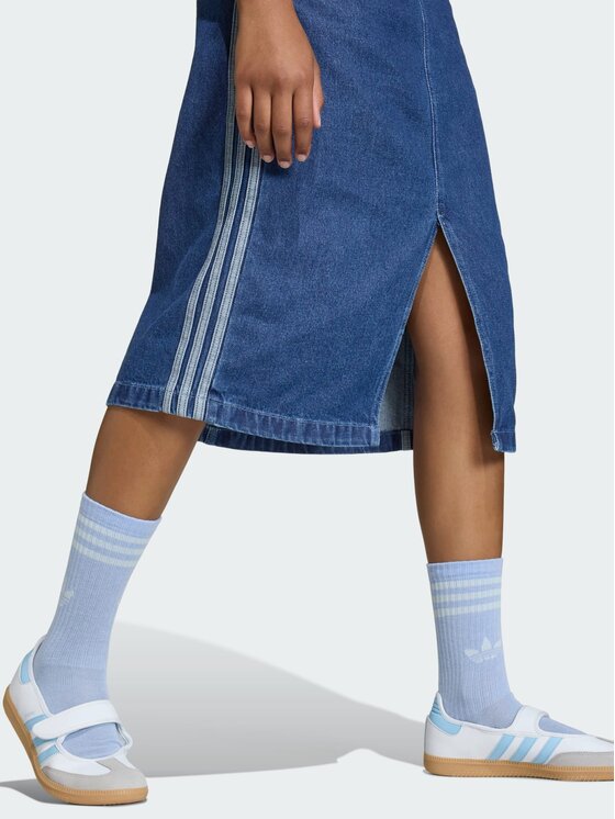 adidas adidas Spódnica jeansowa 159760 Błękitny Regular Fit