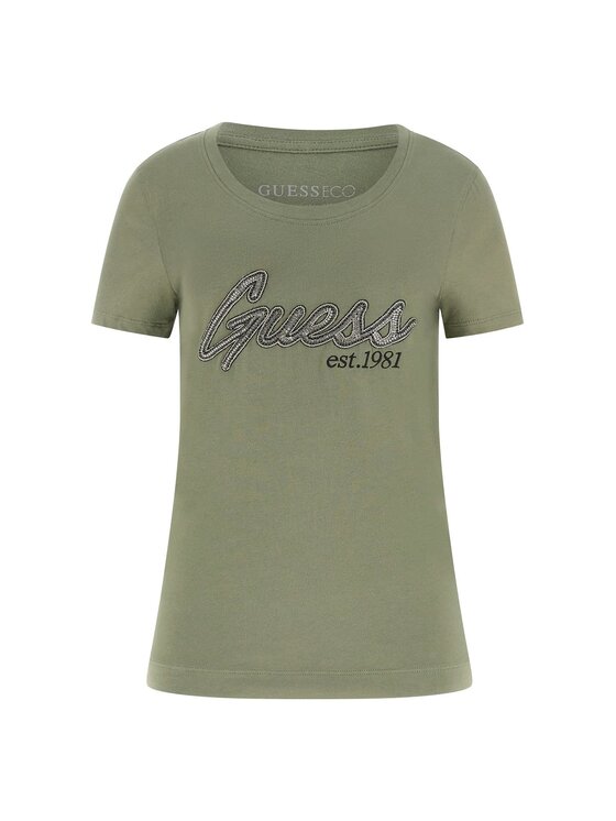 Guess Guess Футболка 177027 Зелений Classic Fit