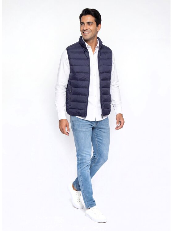 Pako Lorente Pako Lorente Kamizelka B000B-8X-002 Granatowy Regular Fit