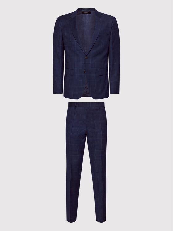 Boss Costume HHuge214 50458875 Bleu marine Slim Fit Modivo.fr