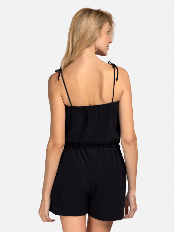 Miss Lou Miss Lou Jumpsuit O-BE1-CZ Nero Regular Fit