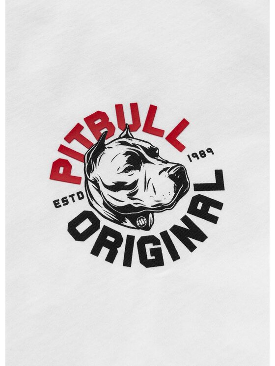 PITBULL PITBULL T-Shirt DOG SD Biały Regular Fit