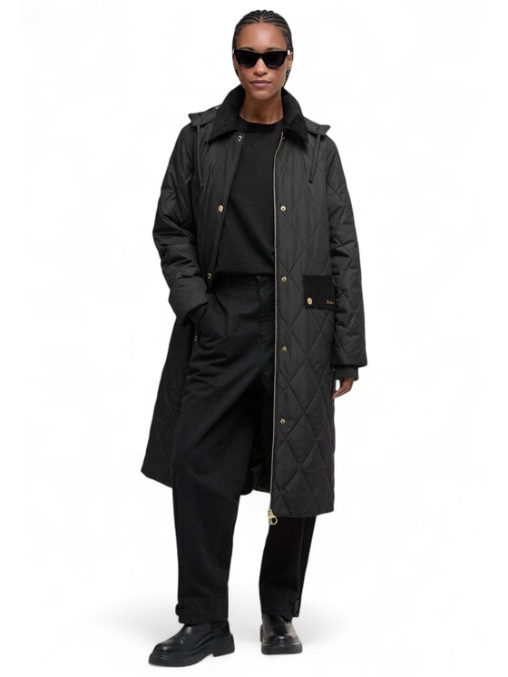 Barbour Barbour Cappotto q-dav-59572 Nero Regular Fit