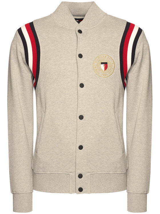 Tommy Hilfiger Tommy Hilfiger Sweatshirt Varsity Baseball MW0MW14217 Grau Regular Fit