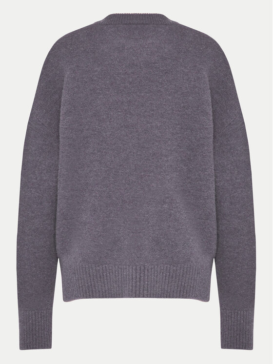 AMI Paris AMI Paris Svetr UKS025.KN0032 Fialová Relaxed Fit