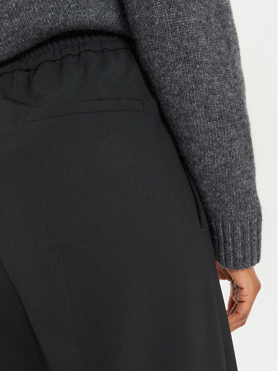 Weekend Max Mara Weekend Max Mara Pantaloni di tessuto Petra 2425136022 Nero Loose Fit