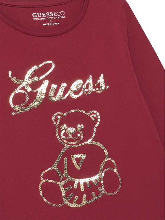 Guess Guess Blúz K5BI03 J1314 Piros Regular Fit