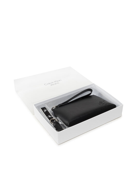 Zestaw upominkowy Calvin Klein Jeans, Czarny, Make-Up Bag + D.Ring Keyfob K60K610146