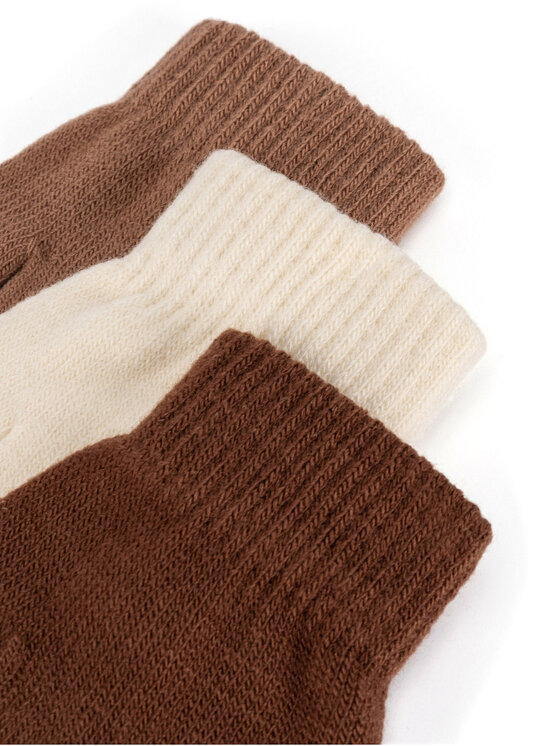 Action Boy Action Boy Ръкавици 8K6-001-AW24 (3-PACK) Кафяв