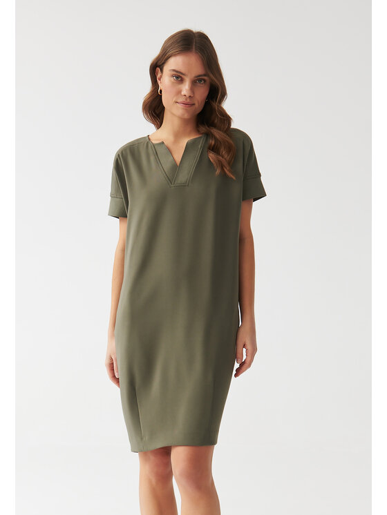 TATUUM TATUUM Sukienka codzienna OWERITA Khaki Barrel Fit