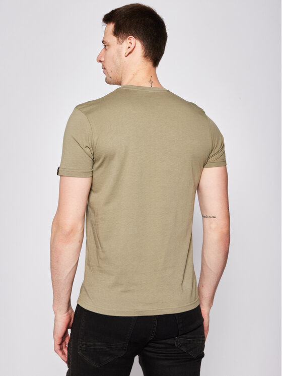 Alpha Industries Alpha Industries T-Shirt Basic 100501 Zielony Regular Fit