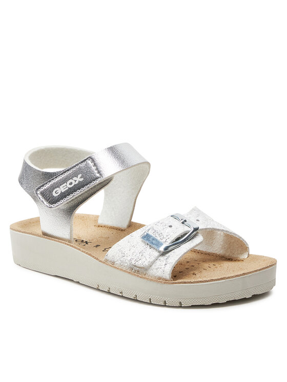 Geox Sandali J Sandal Costarei Gi J15EAB 0BNBL C0434 S Argento Modivo
